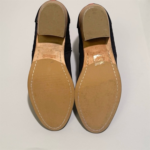 Boden Navy Suede Ankle Boots EU 38 US 7–7.5 Block Heel - Picture 9 of 10